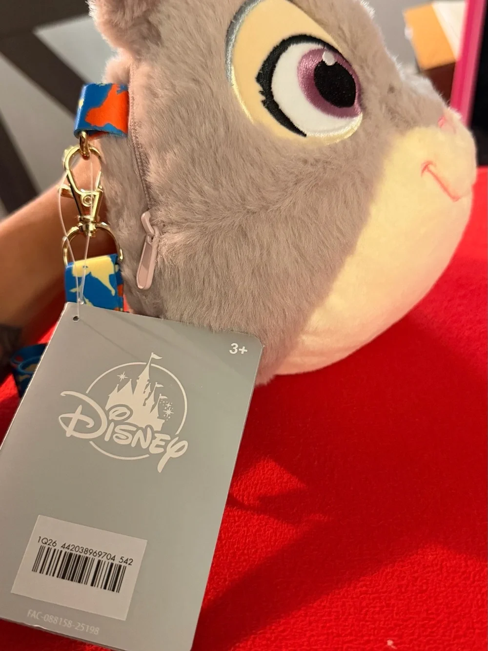 Disney Parks Judy Hopps Plush Crossbody Bag &ndash; Zootopia New With Tag